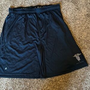 Black Athletic Men Shorts